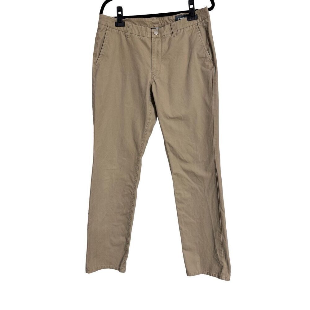 Bonobos Pants Mens Size 34 Khaki Straight Leg Casual Chino Cotton Pants